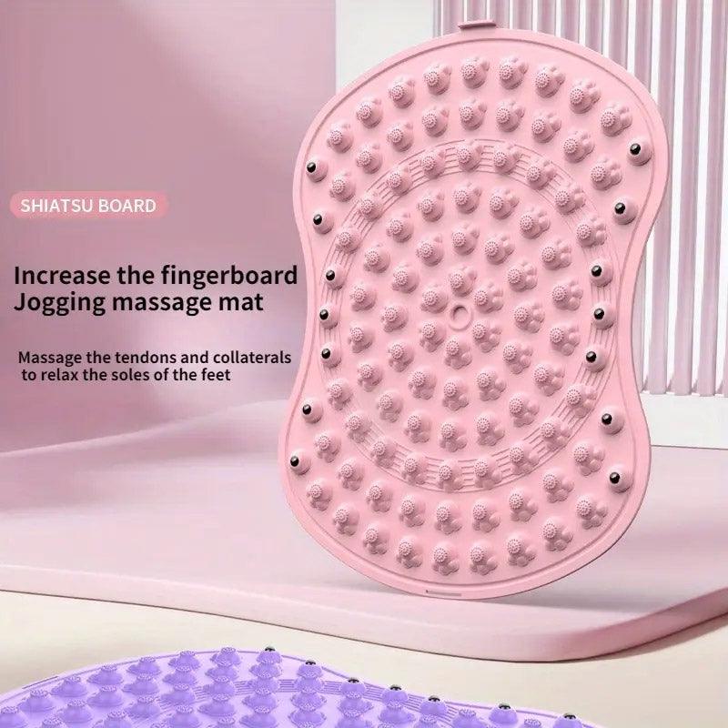 Soft TPE Foot Massage Mat Non-Slip Comfort Pad for Home Bathroom Use - Blue