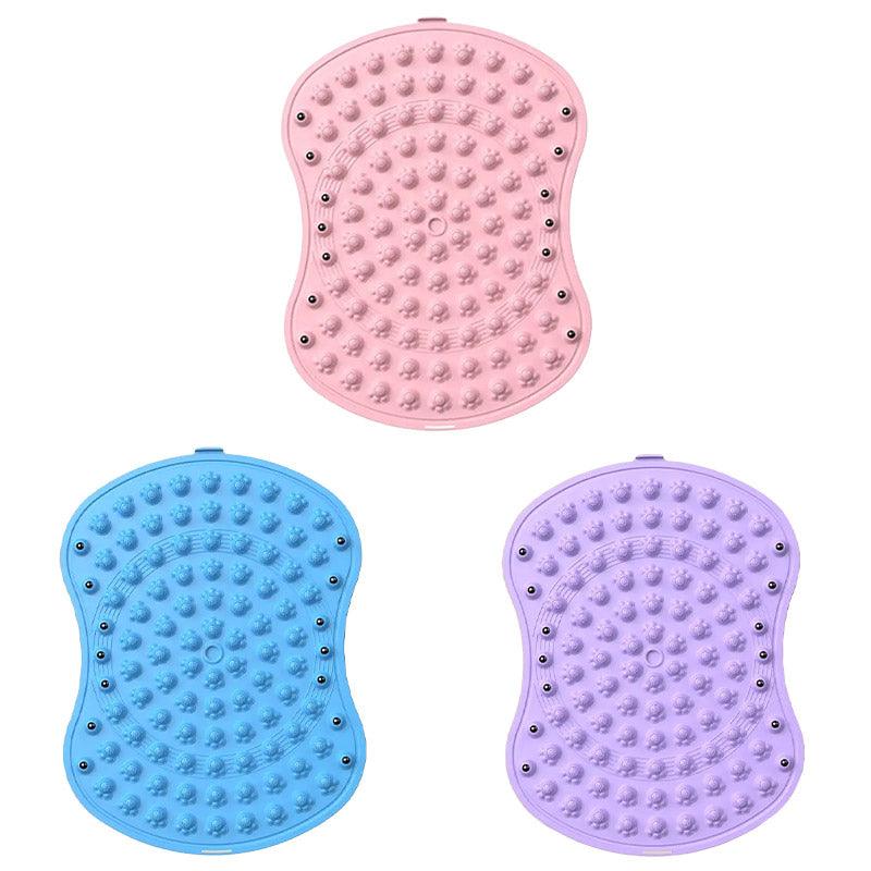 Soft TPE Foot Massage Mat Non-Slip Comfort Pad for Home Bathroom Use - Pink