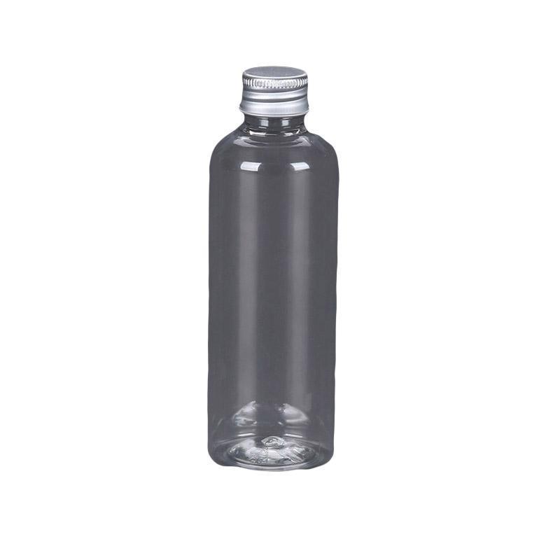 50/100pcs Clear Plastic Bottles with Aluminum Caps Liquid Dispenser Containers - 100ml-50pcs
