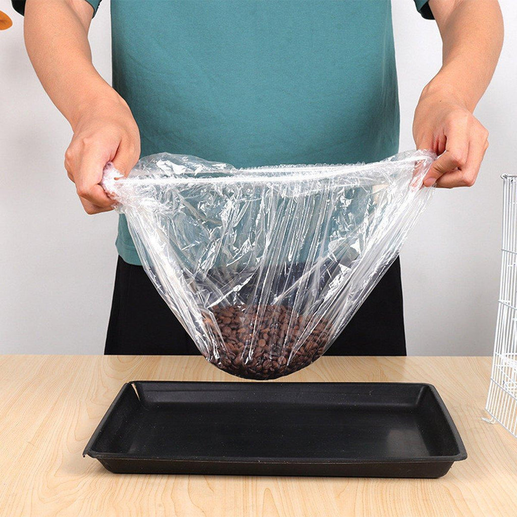 50Pcs Rabbit Cage Liners Disposable Plastic Mat Films Hamster Cage Cleaning Pad - M-50PCS