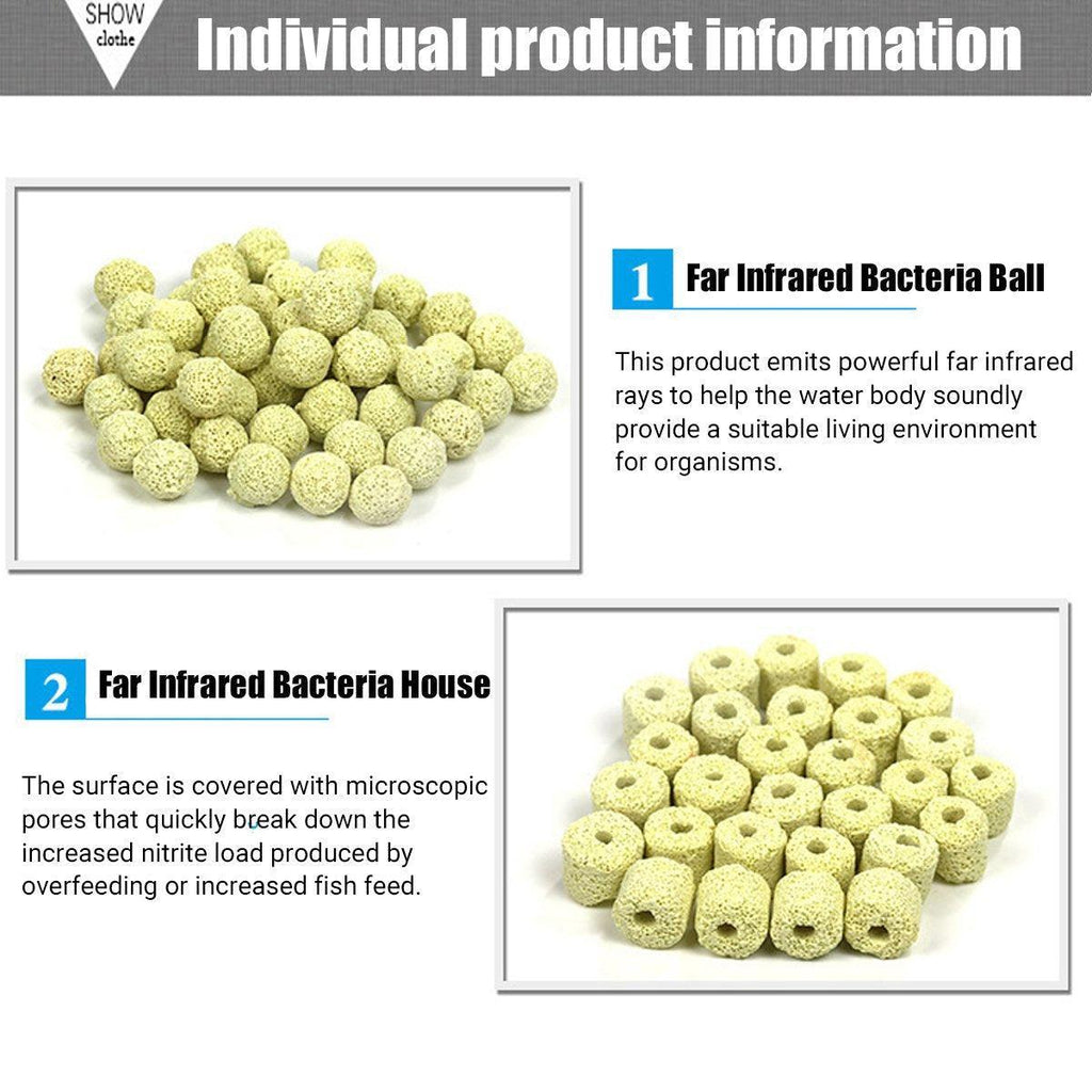 500g Fish Tank Water Filter Media Aquarium Filtration Material Sponge Pad - Activated Carbon