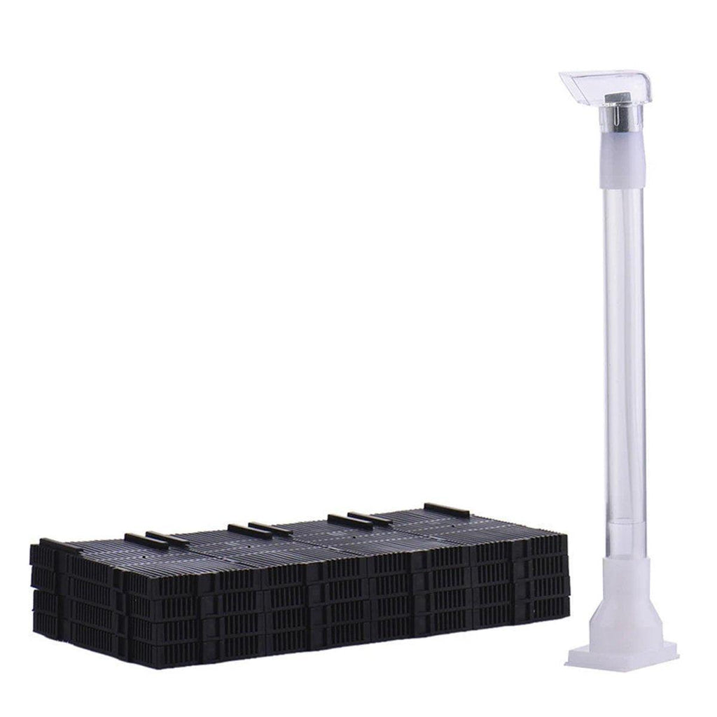 Aquarium Undergravel Filtration System 16pcs Set Underwater Fish Tank Filter Kit