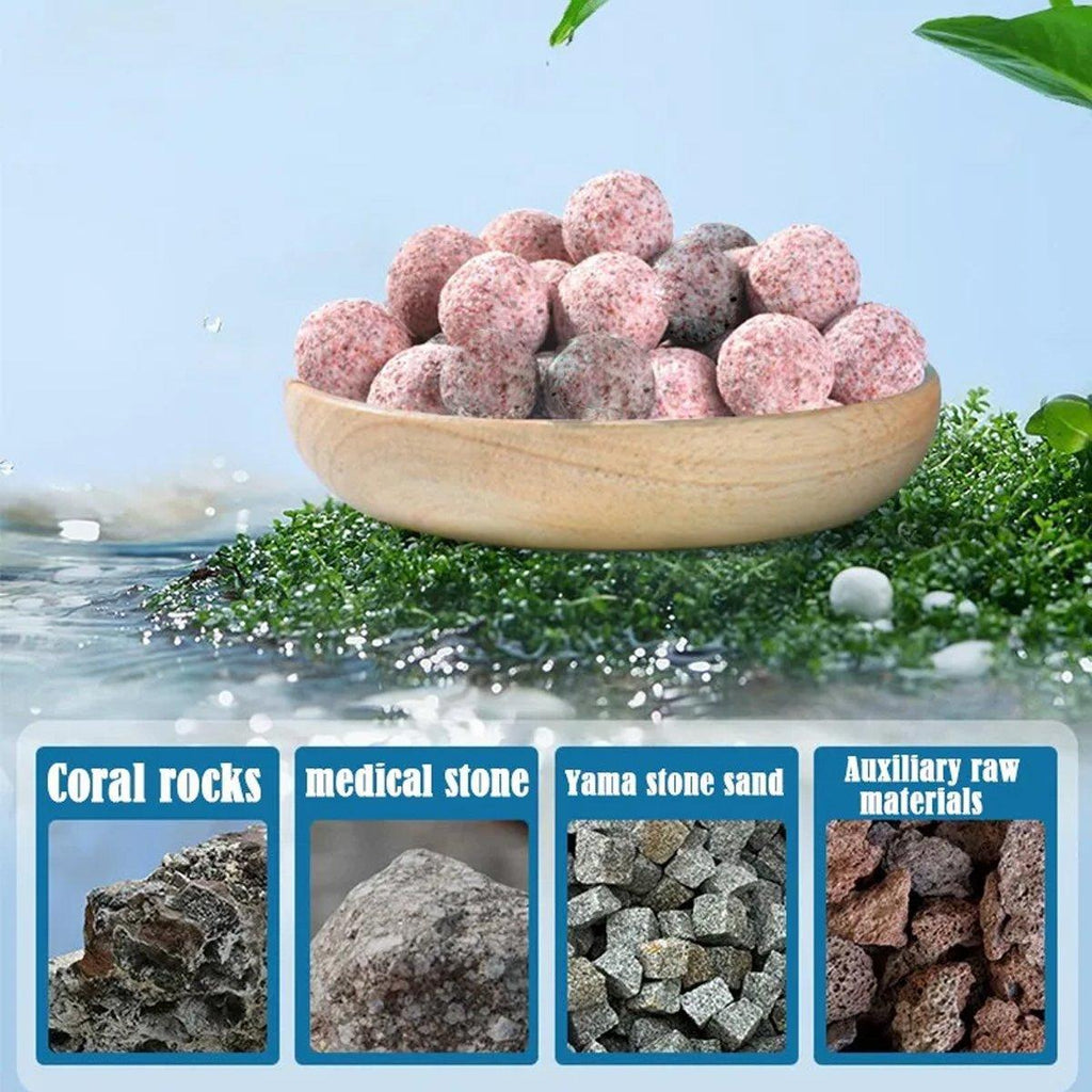 Quartz Ball Ceramic Bio Ball Filter Media Biological Ring for Aquarium Fish Tank - Pink-500g