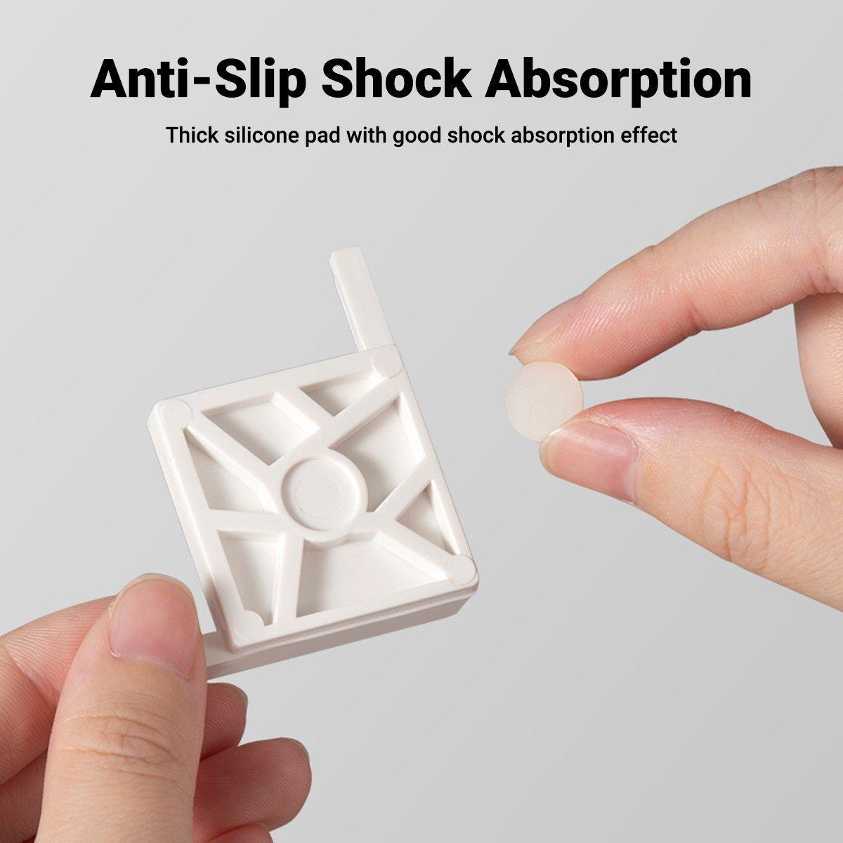 5pcs Plastic Fish Tank Base Bracket Corner Guard Stand Holder for Aquarium Tanks - Black-S