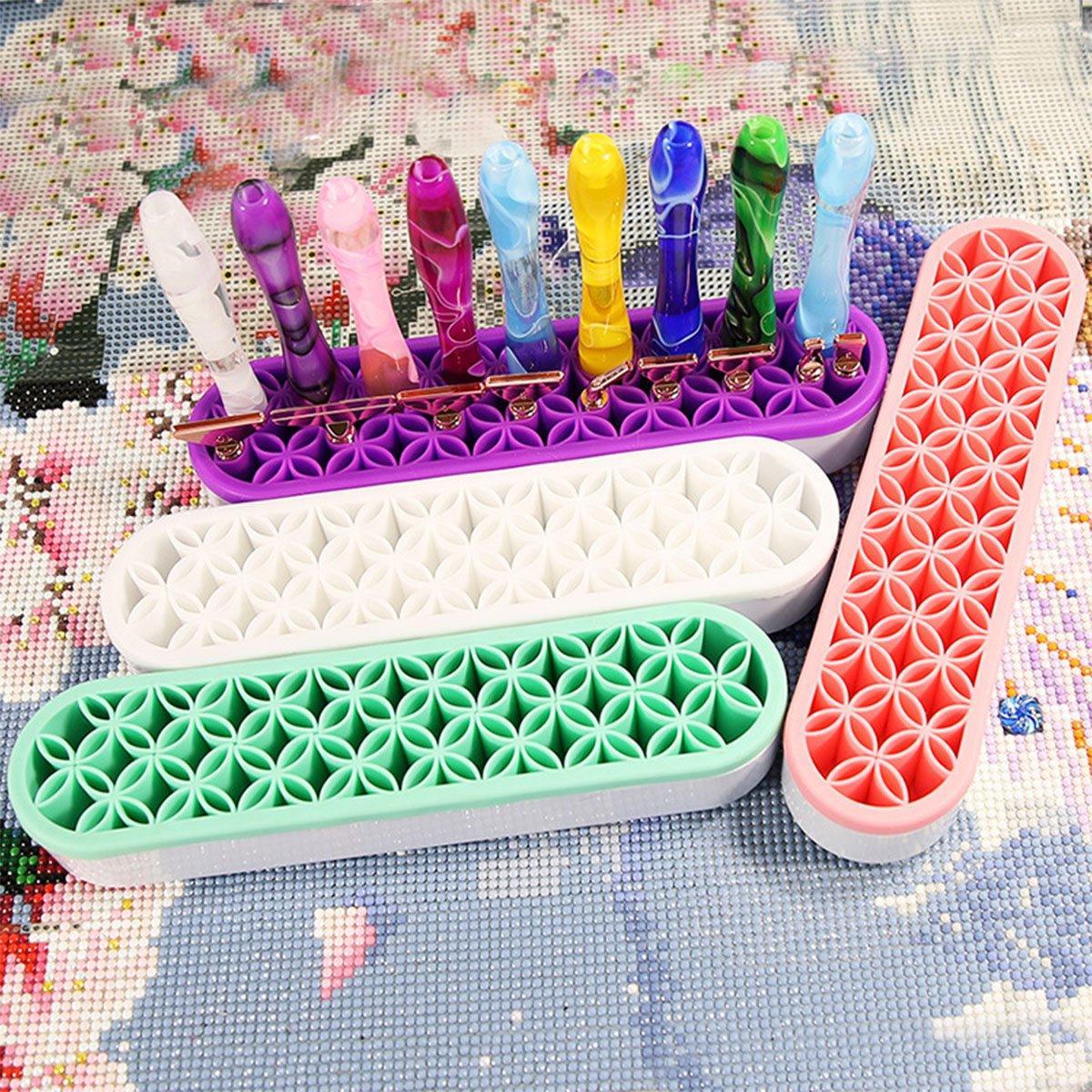 Silicone Makeup Organizer Cosmetic Storage Box Lipstick Brush Holder Desktop Box - Flesh Pink