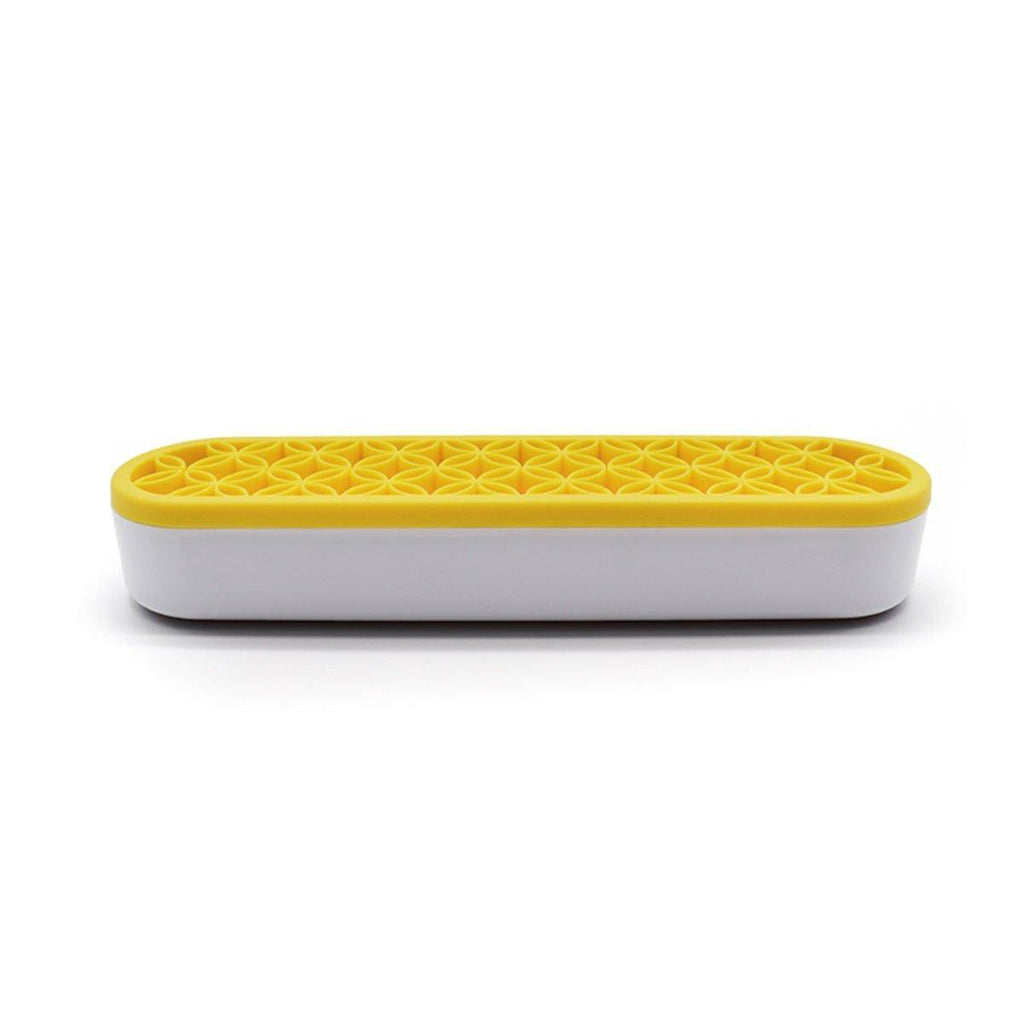 Silicone Makeup Organizer Cosmetic Storage Box Lipstick Brush Holder Desktop Box - Flesh Pink