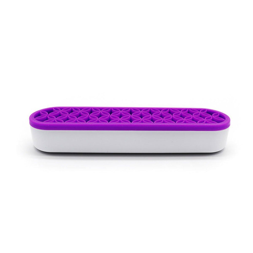 Silicone Makeup Organizer Cosmetic Storage Box Lipstick Brush Holder Desktop Box - Green