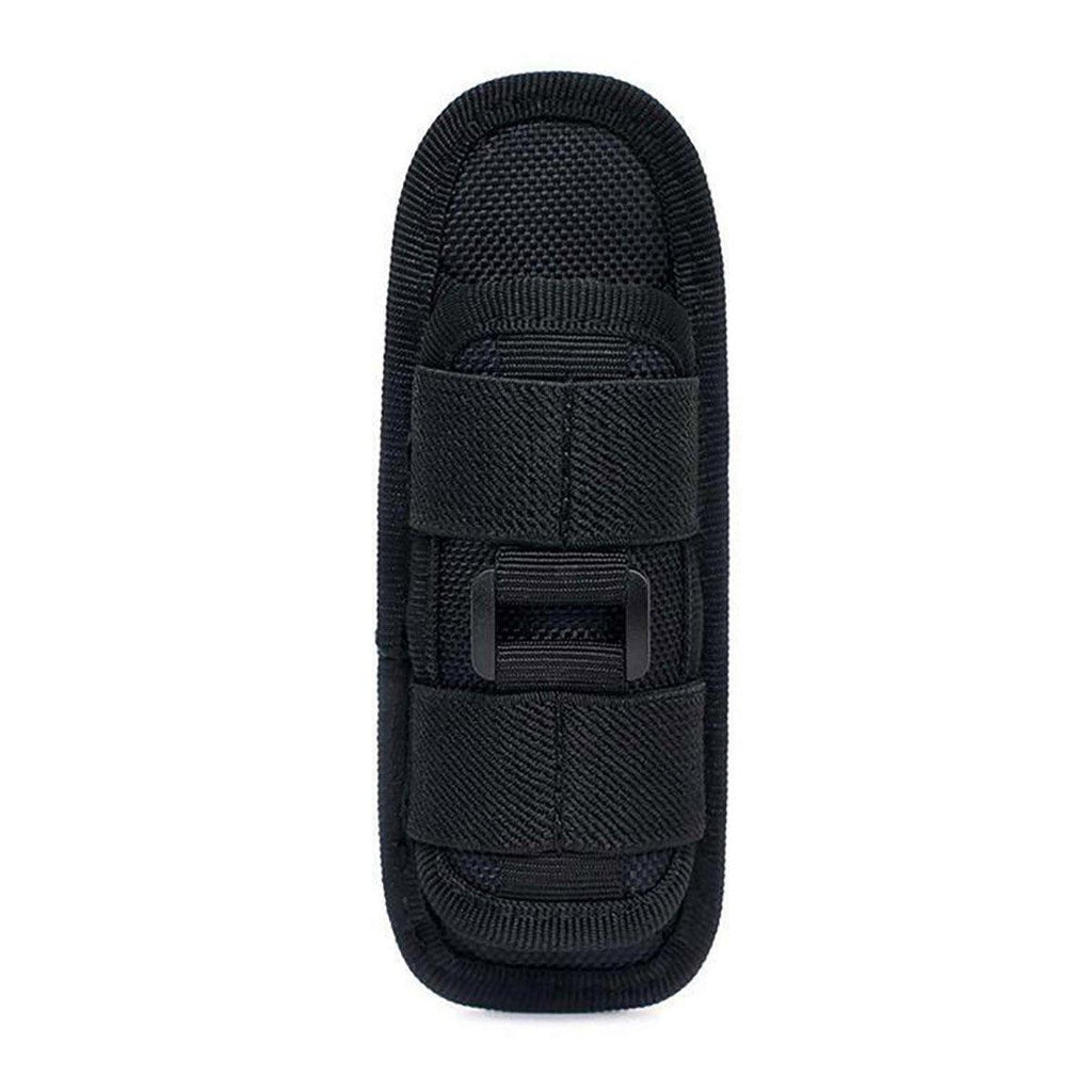 Portable Outdoor Military Flashlight Bag Pouch Tactical Case Holster Belt Holder - Black