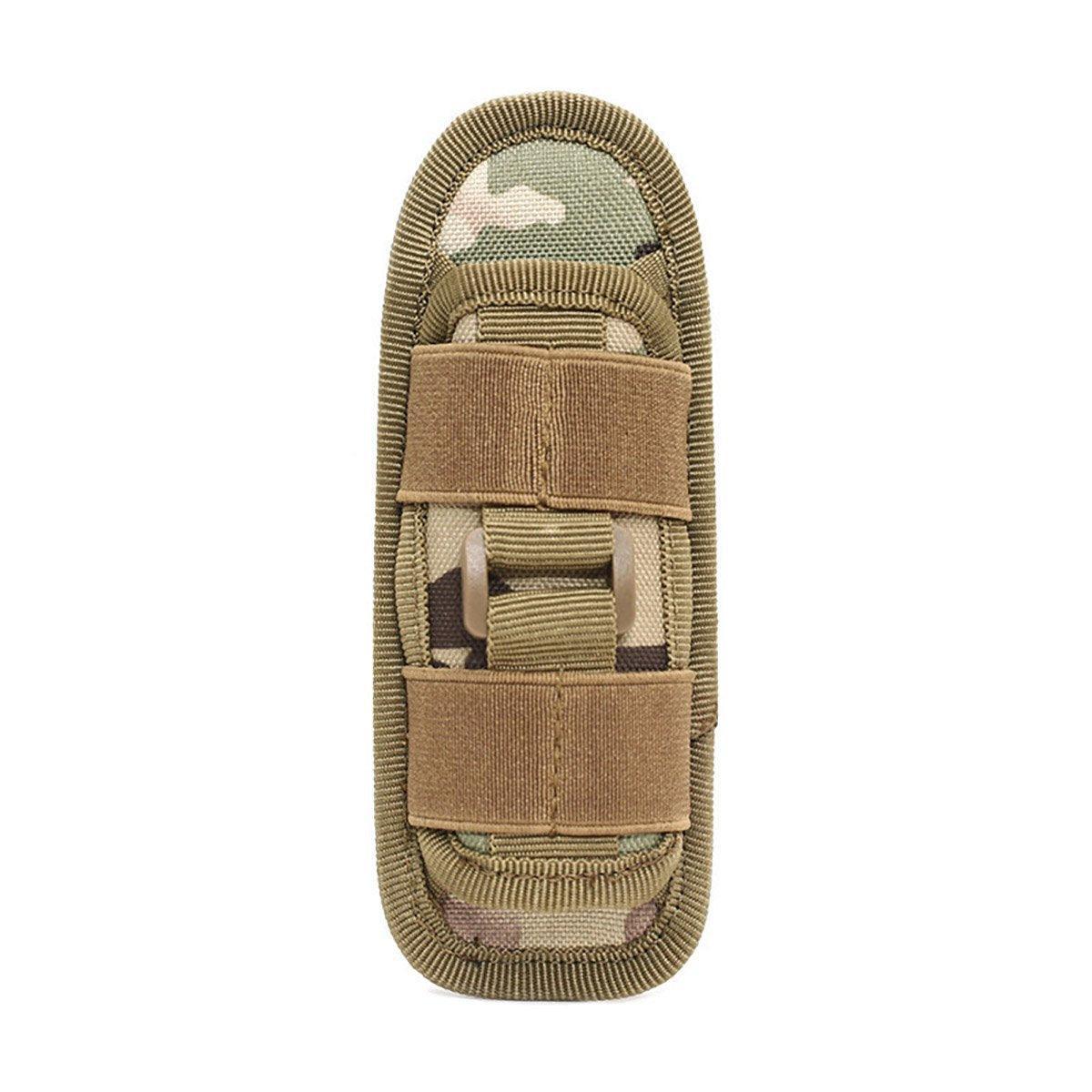 Portable Outdoor Military Flashlight Bag Pouch Tactical Case Holster Belt Holder - Camouflage