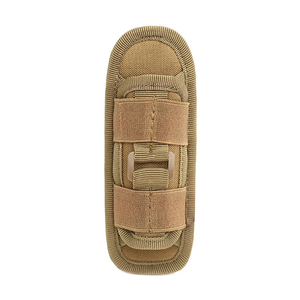 Portable Outdoor Military Flashlight Bag Pouch Tactical Case Holster Belt Holder - Khaki