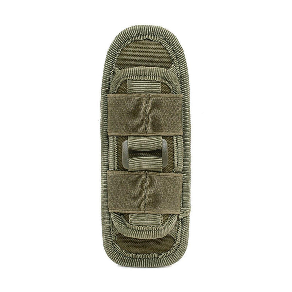 Portable Outdoor Military Flashlight Bag Pouch Tactical Case Holster Belt Holder - Khaki