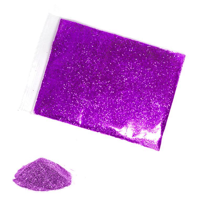 50G Fine Glitter Dust Powder Holographic Iridescent Metallic Body Nail Art Craft - Black