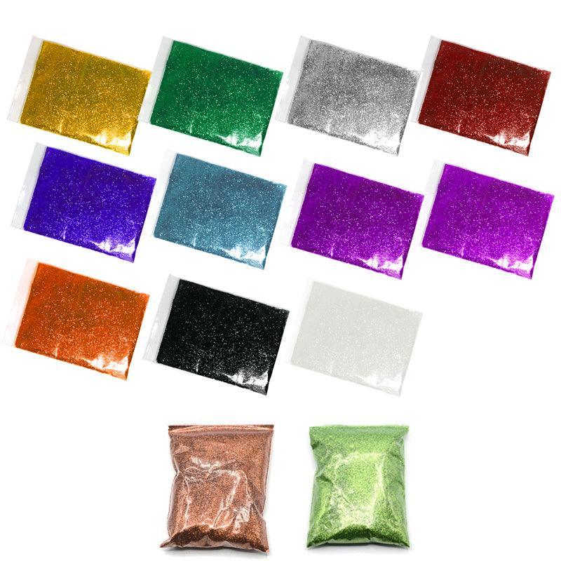 50G Fine Glitter Dust Powder Holographic Iridescent Metallic Body Nail Art Craft - Light Blue