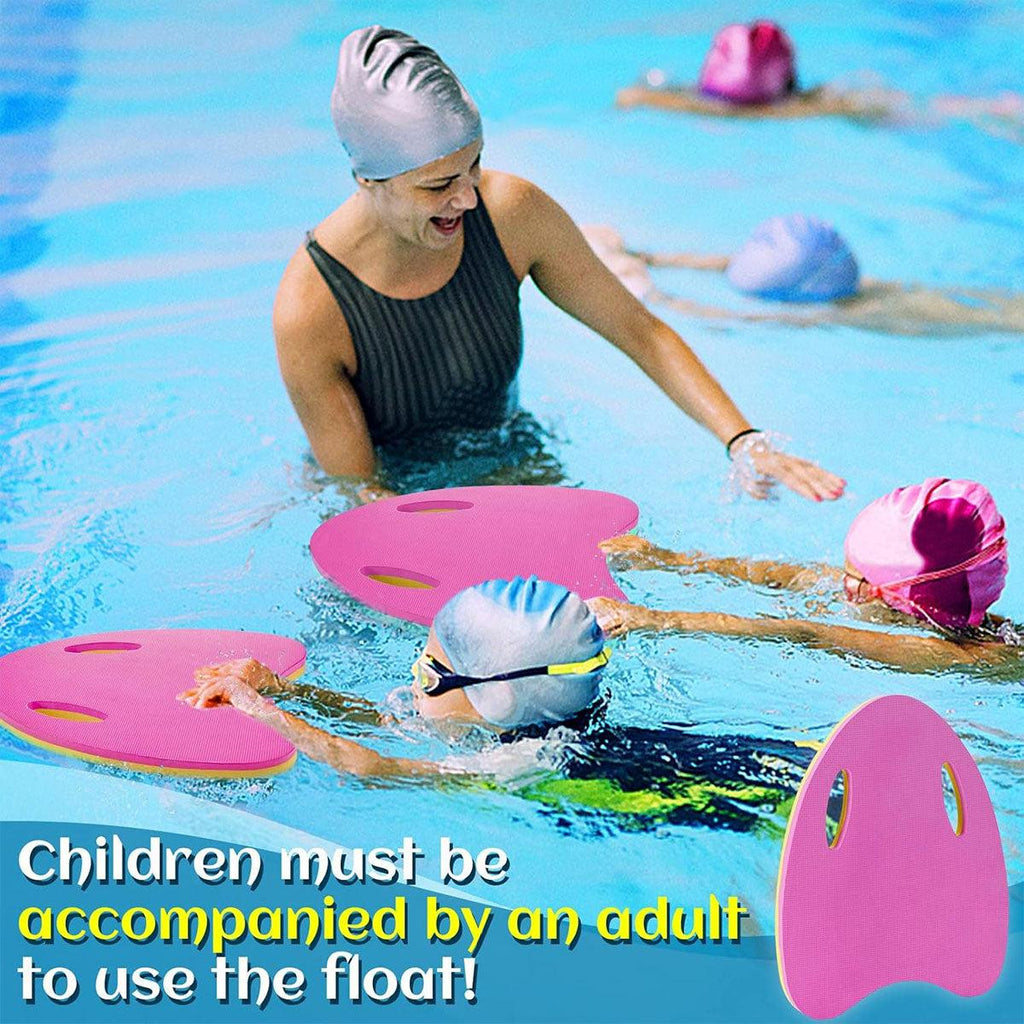 Swimming Back Float for Beginners Buoyancy Pad Gear for Water Training Support - U-shape-Blue