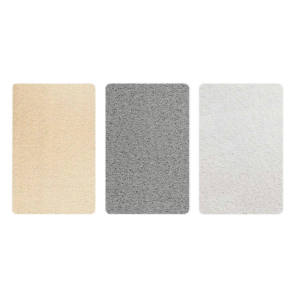 Waterproof Non-Slip Bathroom Shower Mat Anti-Slip Rug Toilet Floor Mat Washable - White-40*60cm