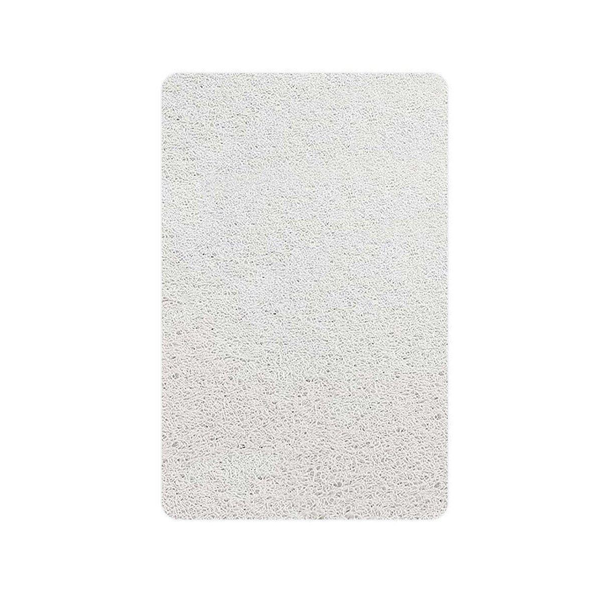 Waterproof Non-Slip Bathroom Shower Mat Anti-Slip Rug Toilet Floor Mat Washable - White-43*75cm