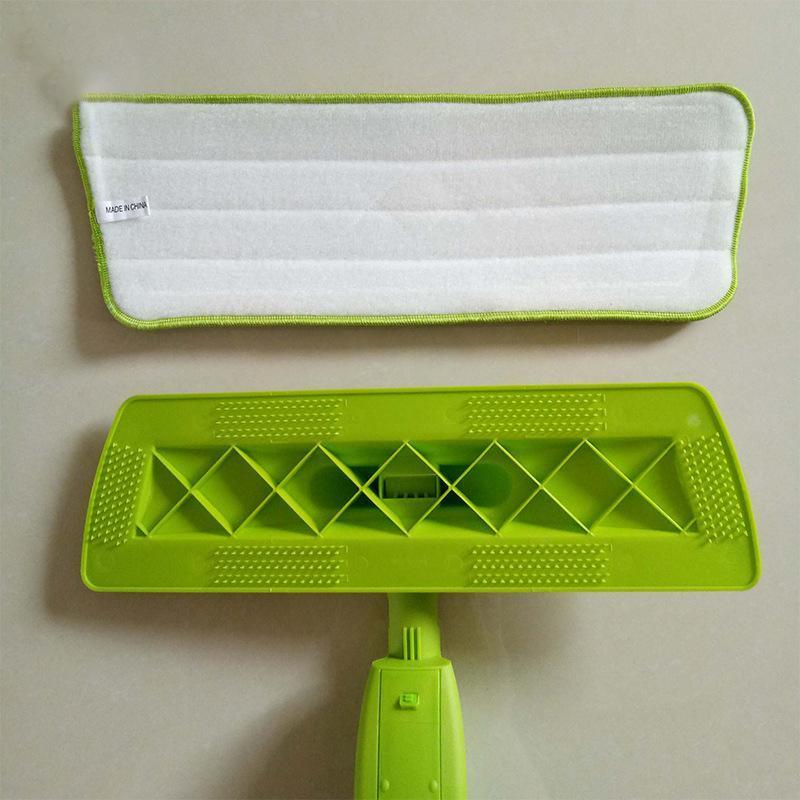 Replacement Microfiber Flat Mop Head Refill Floor Cleaning Pads Absorbent Cloths - Green