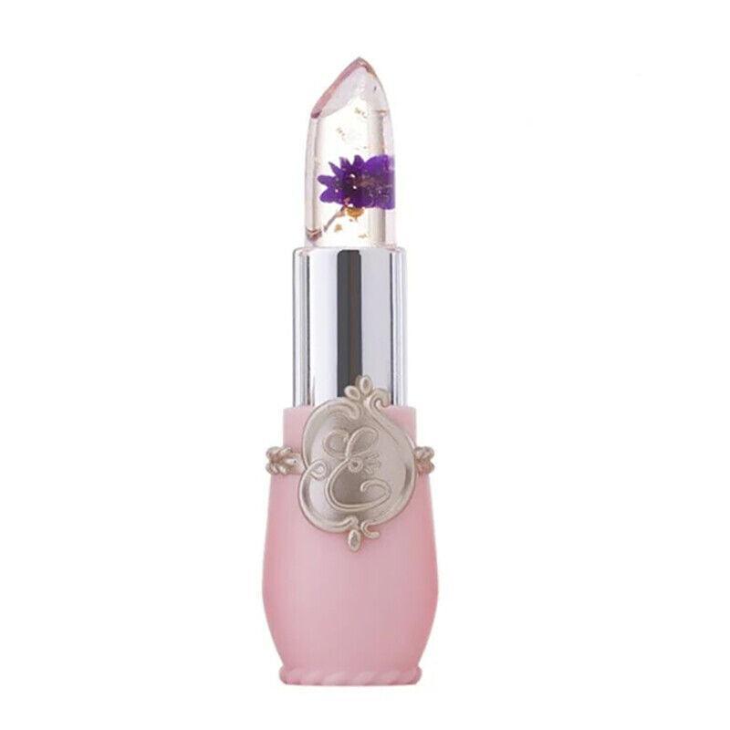 Flower Lipstick Color Jelly Transparent Magic Changing Lip Temperature Change Au - Red