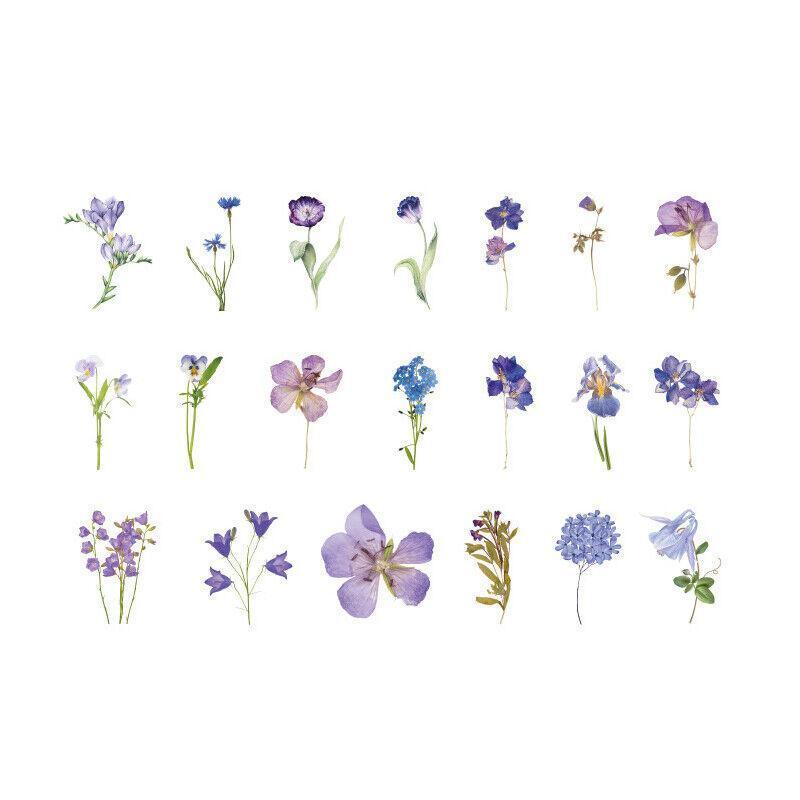 Scrapbooking Flower Stickers Pet Transparent Sticker - A