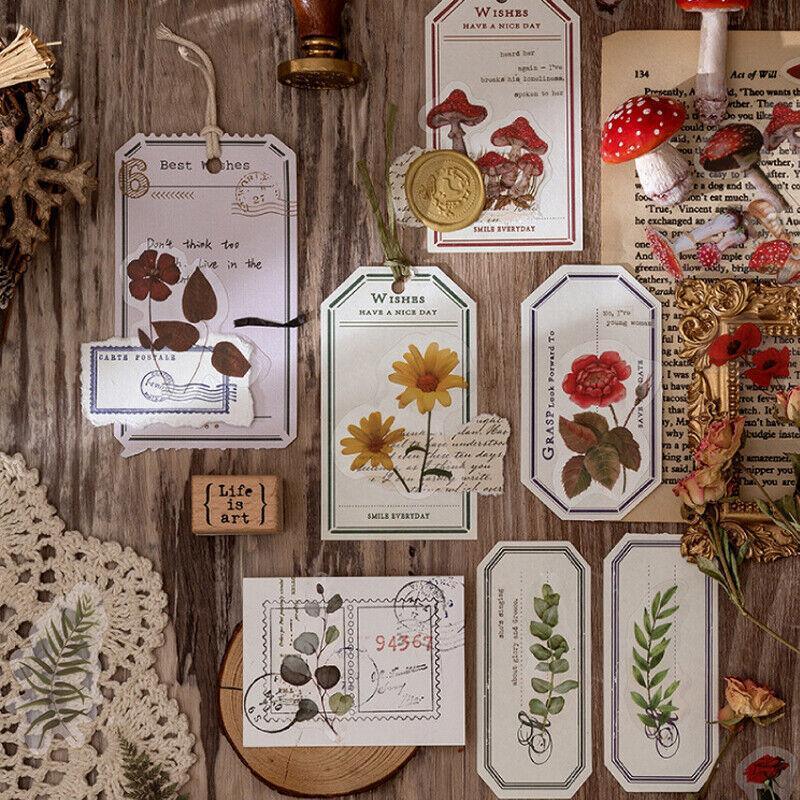 Scrapbooking Flower Stickers Pet Transparent Sticker - F