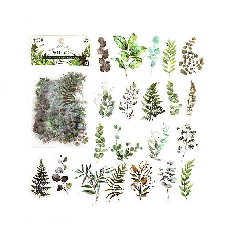 Scrapbooking Flower Stickers Pet Transparent Sticker - F