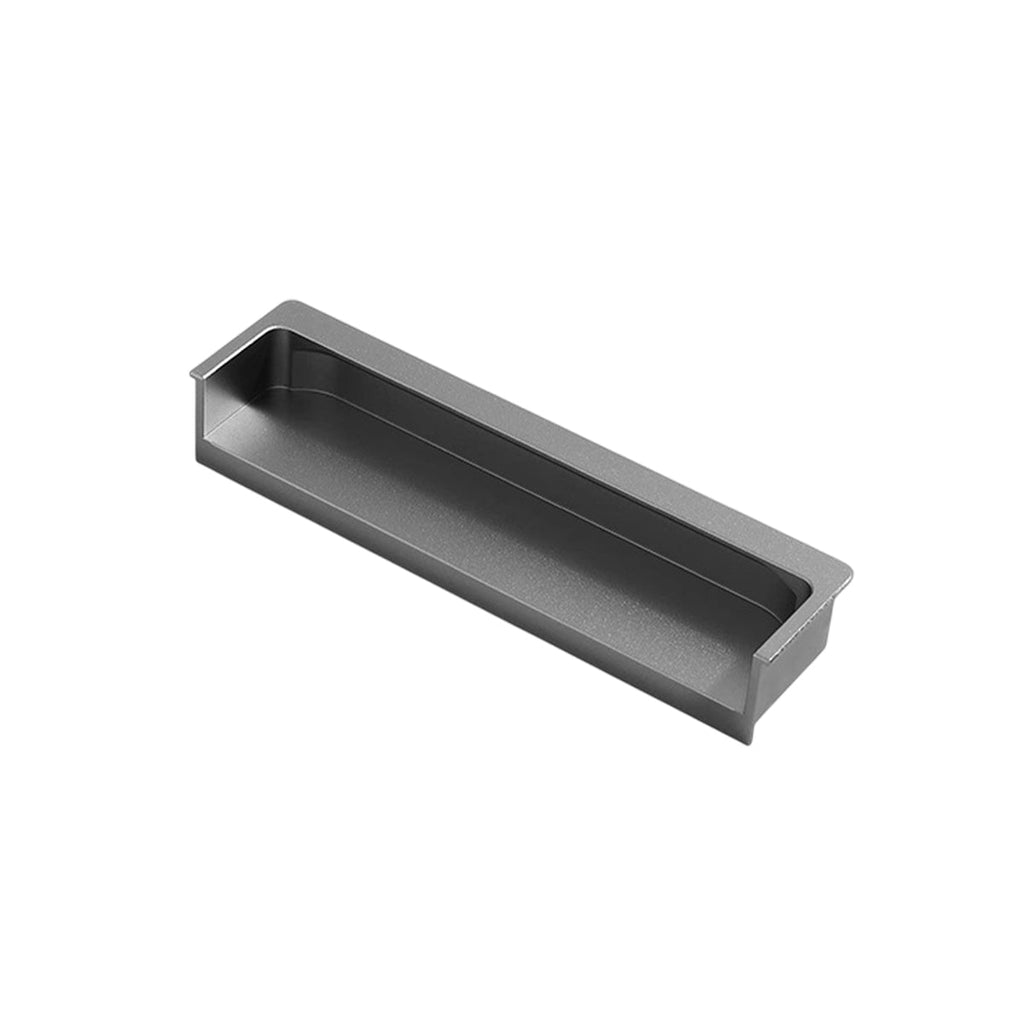 Hidden Recessed Cabinet Handle 120mm 200mm Slotted Drawer Door Pull Furniture - Grey-200mm