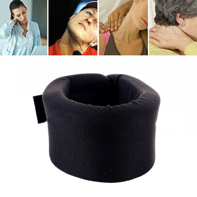 Soft Foam Neck Support Brace Cervical Device Collar Pain Traction Relief Black - S