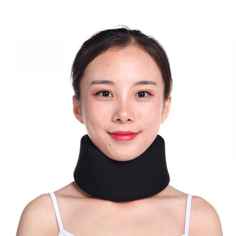 Soft Foam Neck Support Brace Cervical Device Collar Pain Traction Relief Black - S