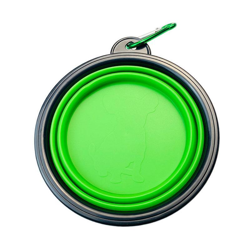 Collapsible Silicone Pet Bowl for Cat Dog Portable Food and Water Feeder - Purple