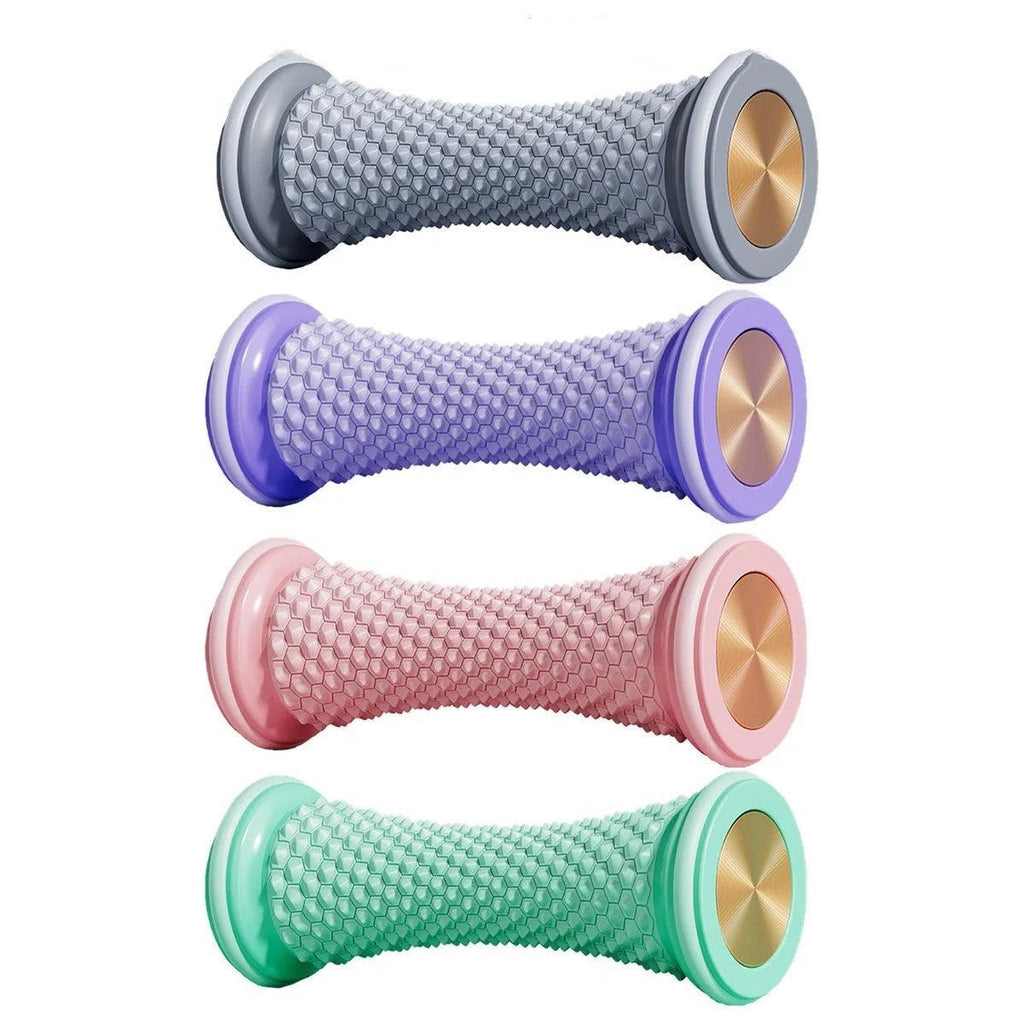 Foot Massage Roller Yoga Trainer Muscle Relaxation Plantar Fascia Relief Fitness - Pink
