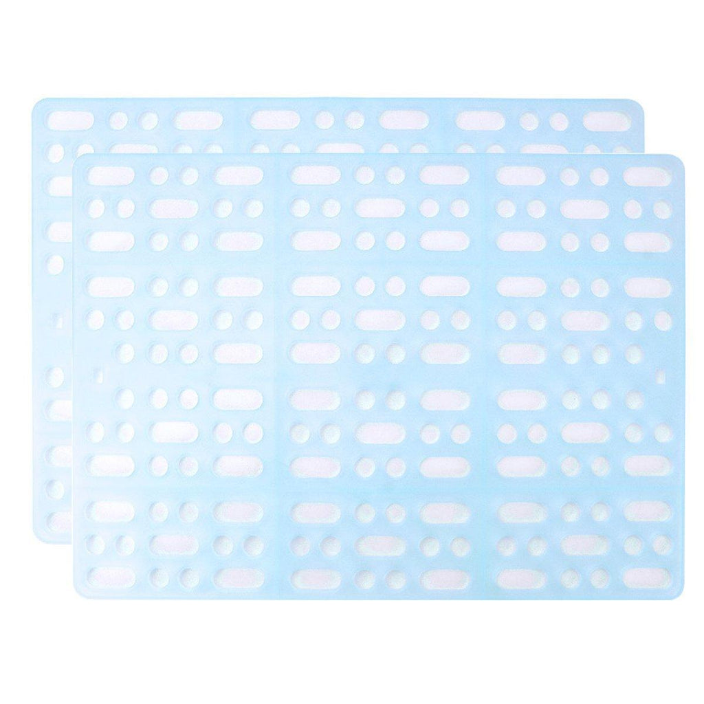 2pcs Rabbit Foot Mat Large Plastic Cage Mat for Guinea Pig Pet Cage Accessories - Blue