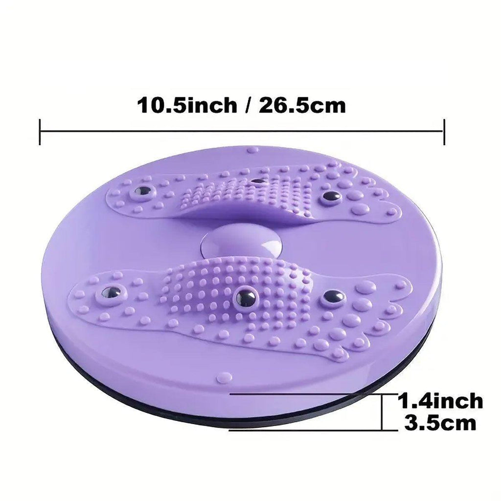 Waist Twisting Disc Abdominal Exercise Board for Home Gym and Yoga Fitness Training - Pink