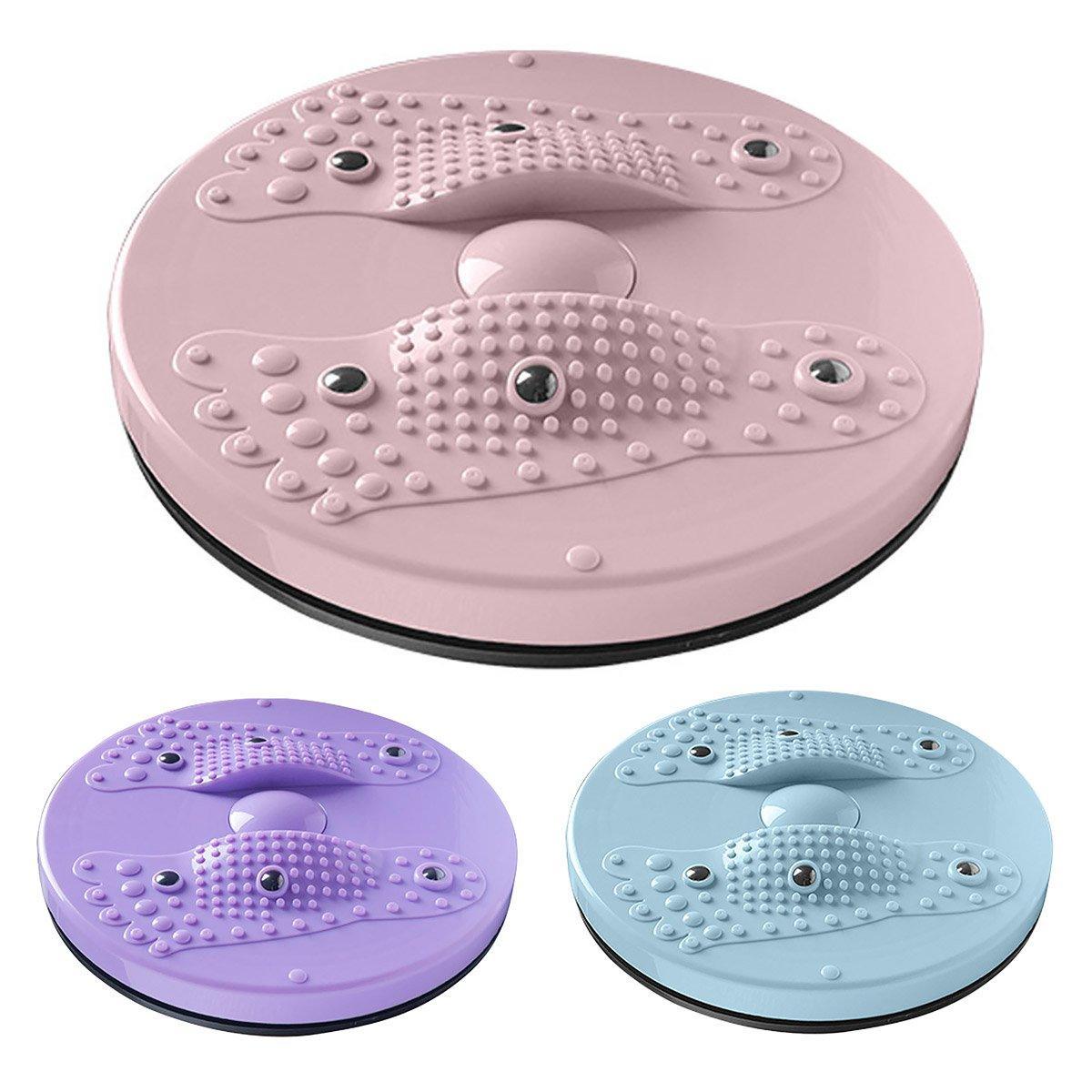 Waist Twisting Disc Abdominal Exercise Board for Home Gym and Yoga Fitness Training - Purple