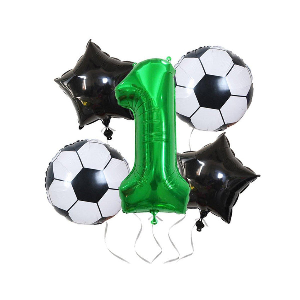 32 Inch Green Soccer Balloons 5 Pieces Set World Cup Birthday Party Decoration - 10