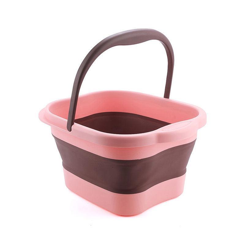 Folding Foot Spa Pedicure Bath Massage Tub Bucket Feet Basin Therapy Luxury - Green