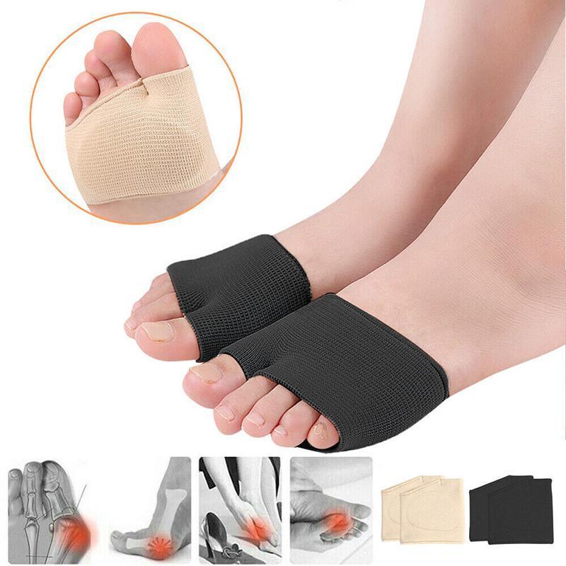 2x Gel Metatarsal Pads Sleeve Ball Of Foot Cushions Metatarsalgia Sore Forefoot - 1 pair Skin (S)