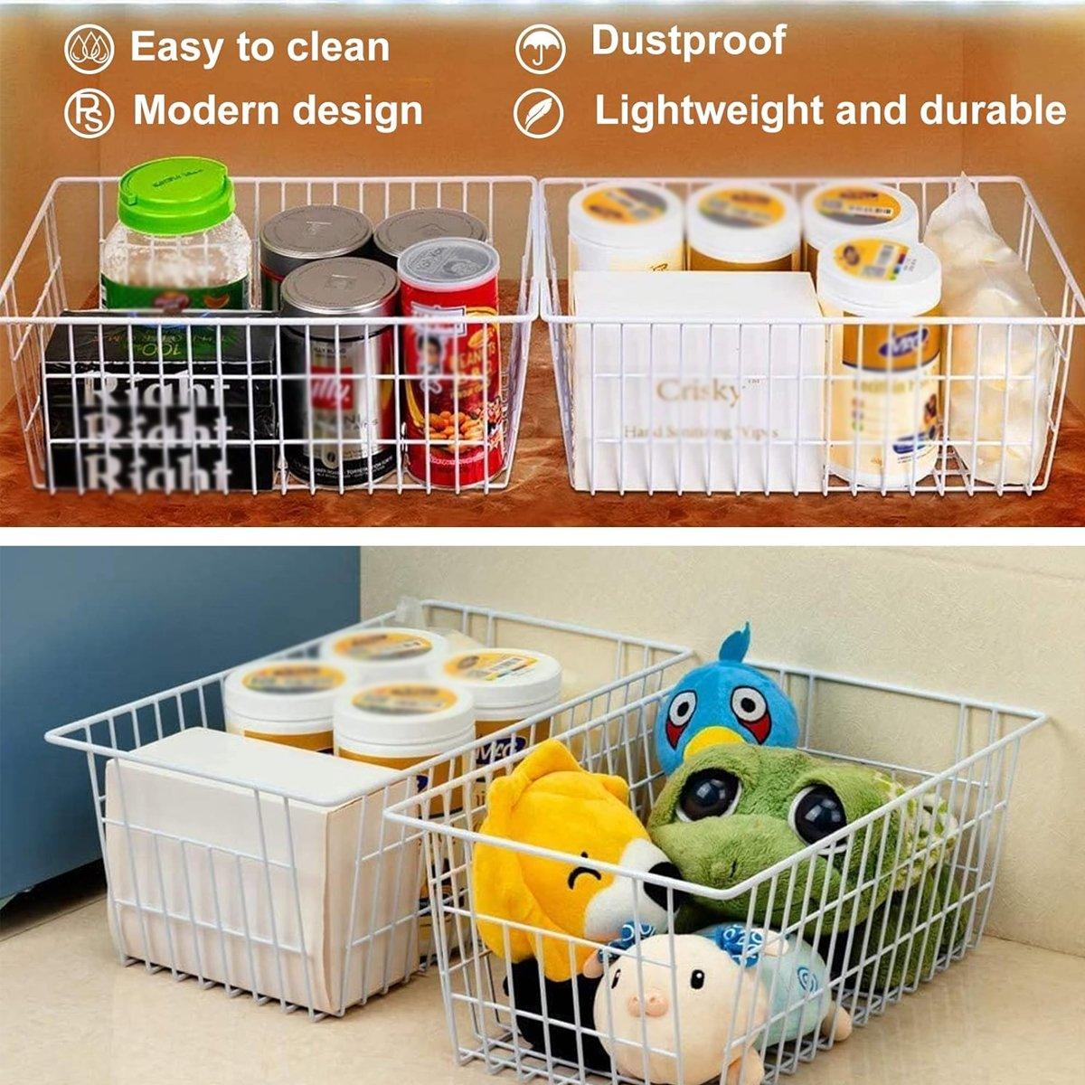 4pcs Fruit Basket Storage Baskets for Kitchen Organization Home Storage Solution