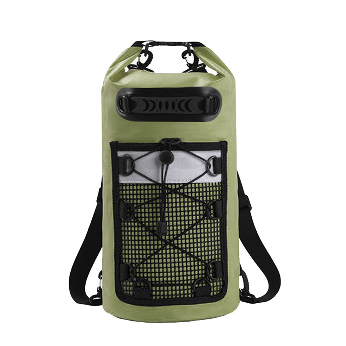 Outdoor Waterproof Dry Bag Roll Top Sack Rafting Swimming Hiking Travel Gear - Yellow - 30L