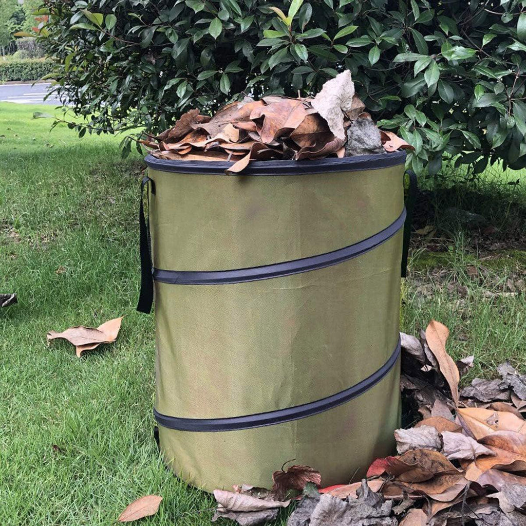 Collapsible Leaf Bin Outdoor Waste Bin for Garden Yard Cleanup and Storage - S