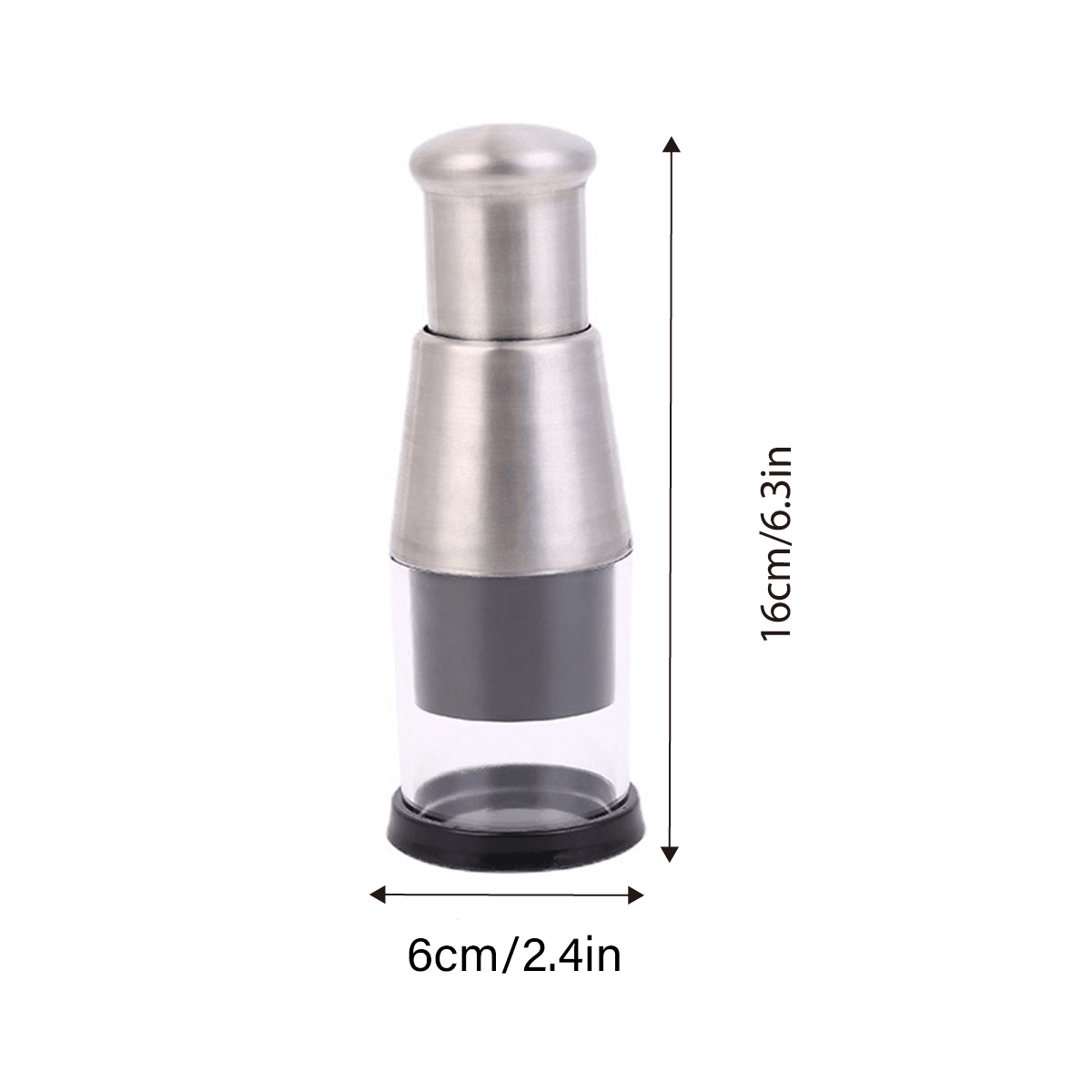 304 Stainless Steel Garlic Press Crusher Manual Garlic Mincer Kitchen Tool