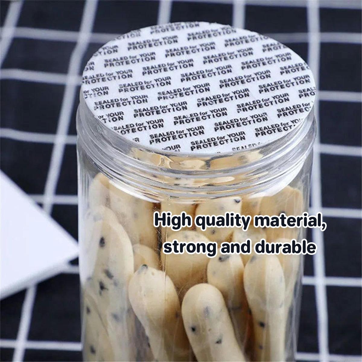200pcs Pressure Sensitive Gasket Self Adhesive Bottle Cap Sealing Liner for Jars - 2cm