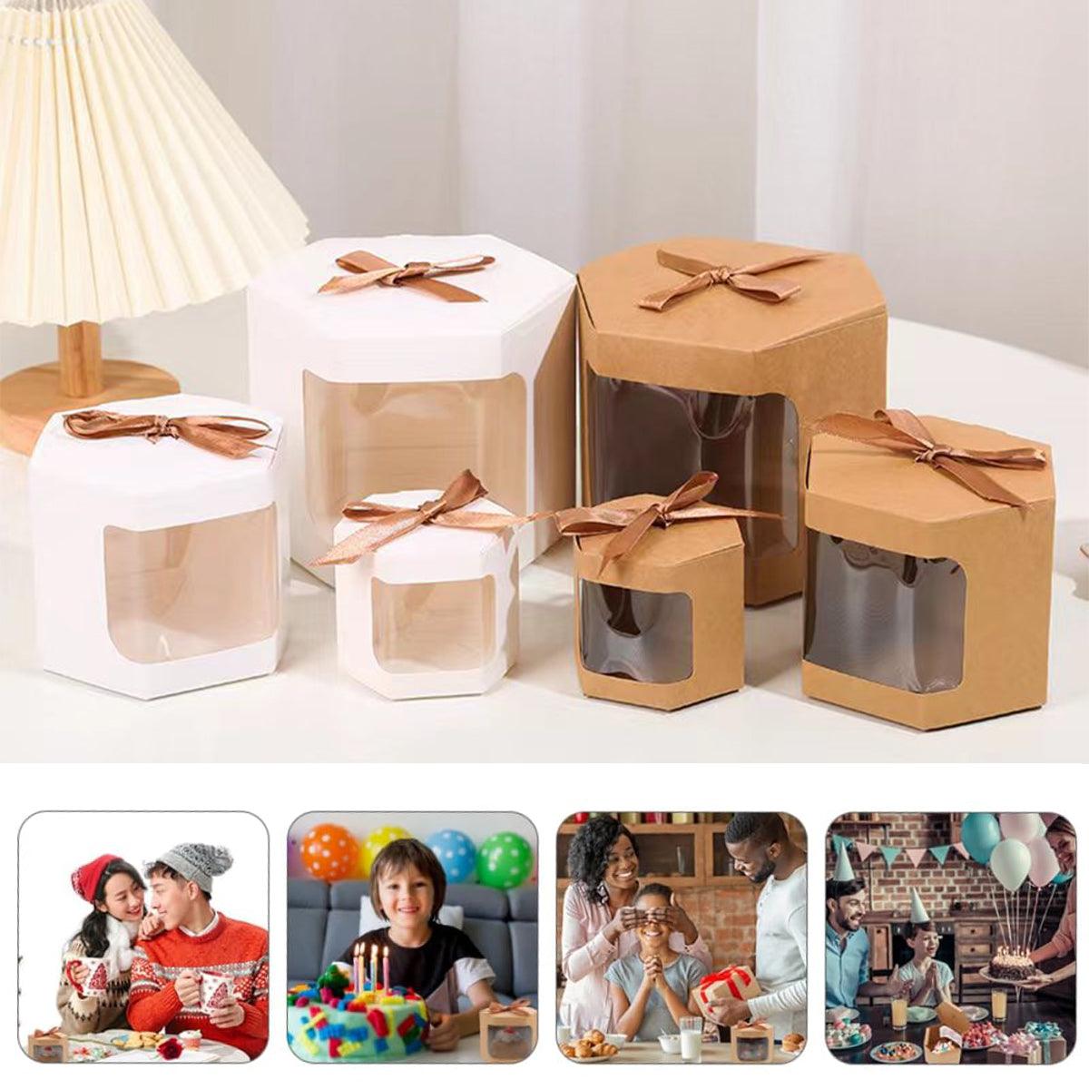 20PCS Small Gift Box Candy Storage Box Party Favor Treat Packaging Recyclable - Kraft-S