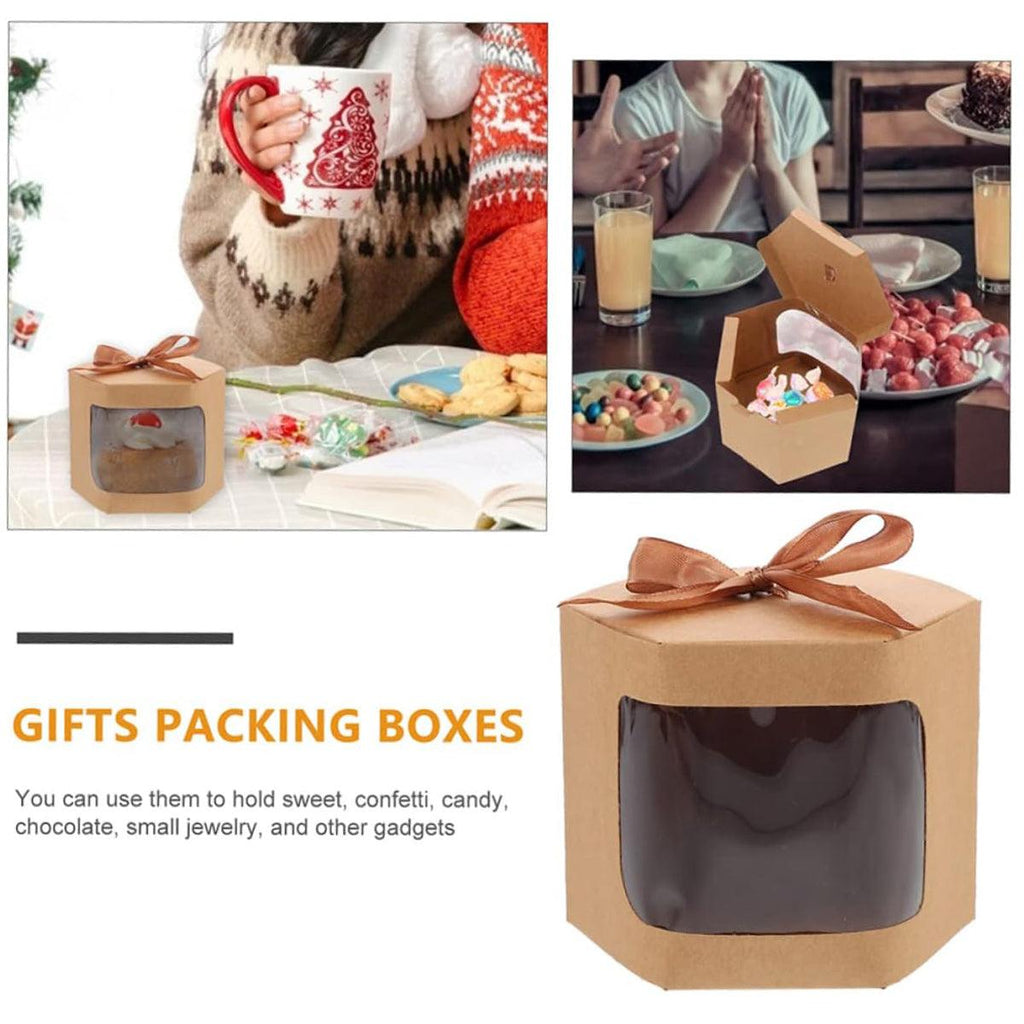20PCS Small Gift Box Candy Storage Box Party Favor Treat Packaging Recyclable - White-S