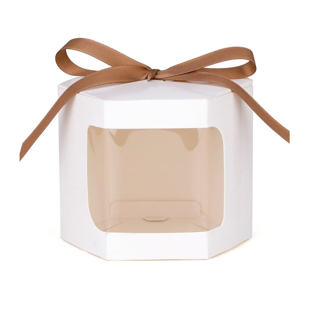 20PCS Small Gift Box Candy Storage Box Party Favor Treat Packaging Recyclable - White-S