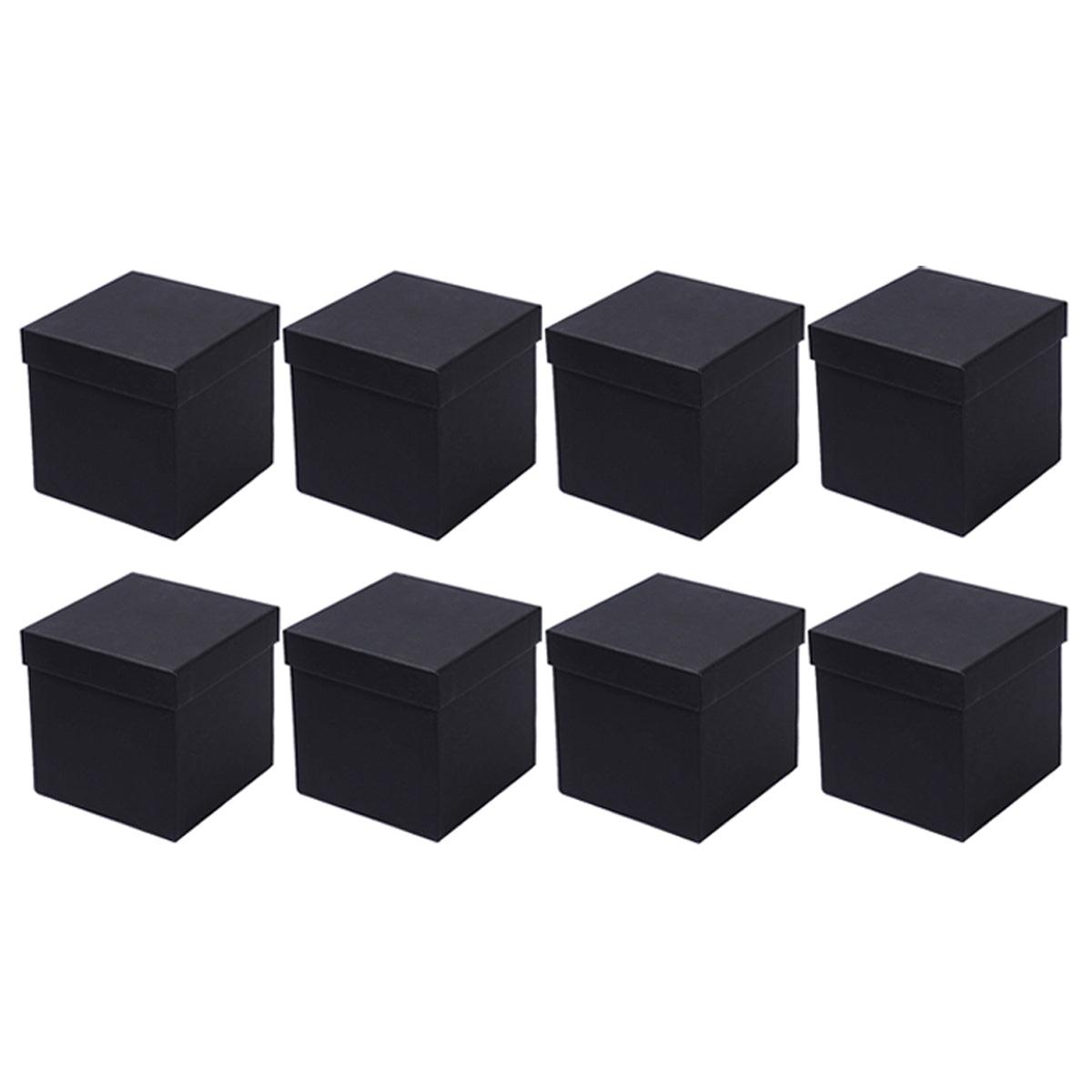 Square Gift Boxes 8pcs Empty Packaging Boxes for Favour Party Wedding Storage - Red-20x16.5cm