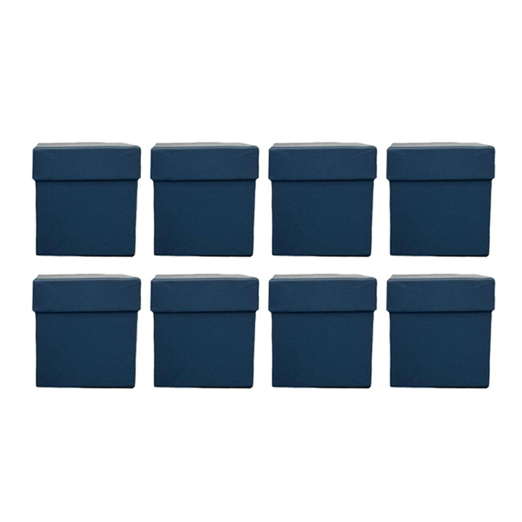 Square Gift Boxes 8pcs Empty Packaging Boxes for Favour Party Wedding Storage - Red-20x16.5cm