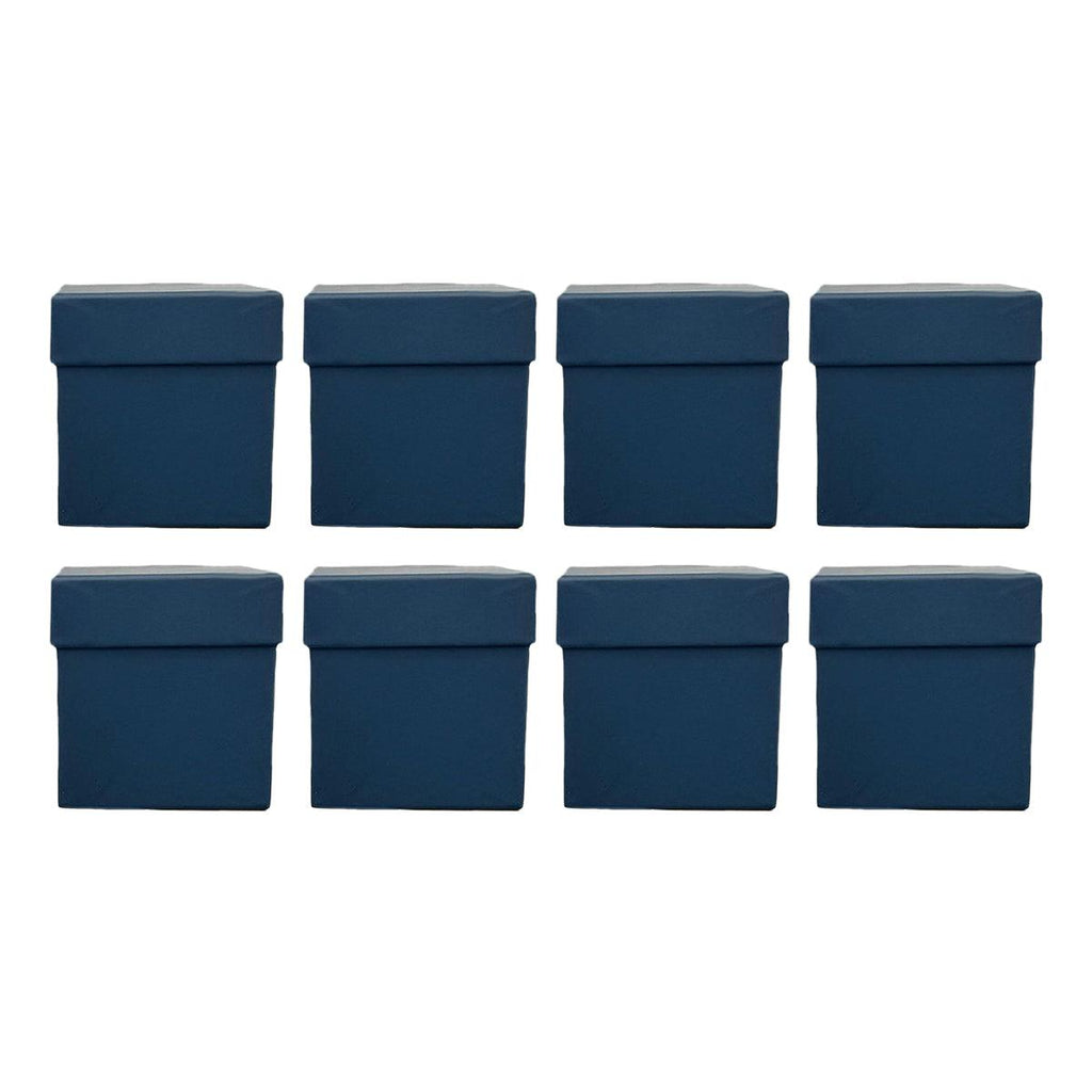 Square Gift Boxes 8pcs Empty Packaging Boxes for Favour Party Wedding Storage - Red-20x16.5cm