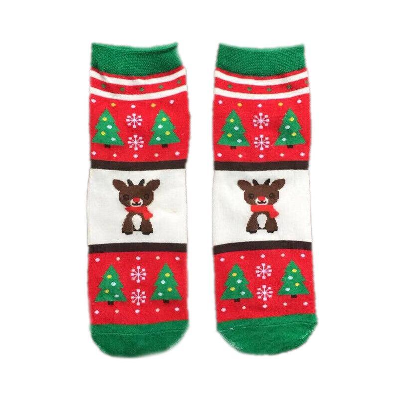 Christmas Socks Santa Reindeer Snowman Pattern Xmas Party Gift Stockings - Bear
