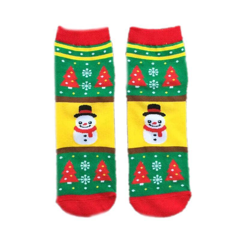 Christmas Socks Santa Reindeer Snowman Pattern Xmas Party Gift Stockings - Clown
