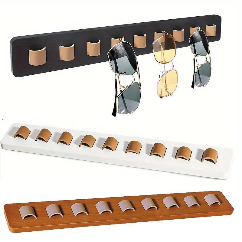 Wall Mount Glasses Storage Rack for Sunglasses Organizer Home Display Rack - Black